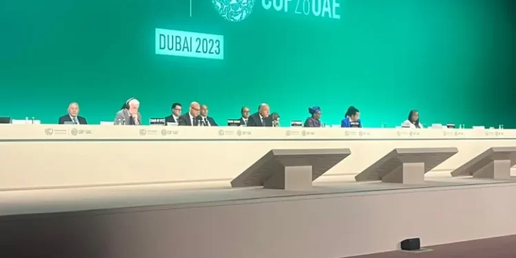 خلال الجلسة الافتتاحية لمؤتمر المناخ COP27