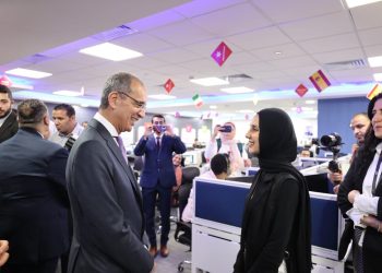 جانب من افتتاح مقر شركة IGT Solutions العالمية