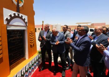جانب من افتتاح محطة الغاز