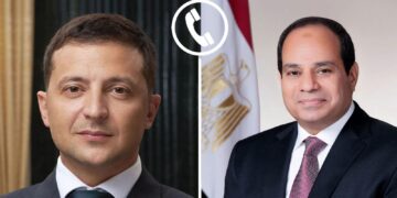 الرئيس عبد الفتاح السيسي و الرئيس الأوكراني فولوديمير زيلينسكي
