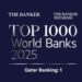 أفضل 1000 بنك عالميًا لعام 2025