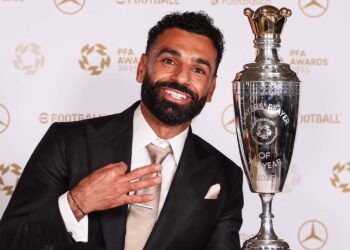 النجم المصري محمد صلاح لاعب نادي ليفربول