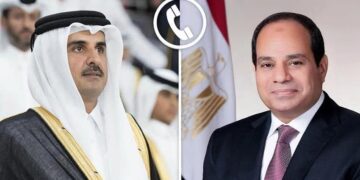 الرئيس السيسي وأمير قطر