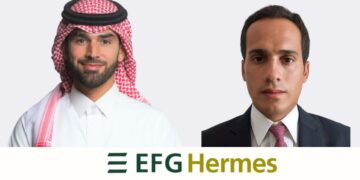 عمرو عبد الخبير، و سعود الطاسان الرئيس التنفيذي لشركة EFG Hermes KSA