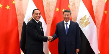 لقاء رئيس الوزراء مع الرئيس الصيني