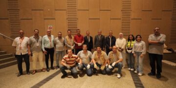 جانب من التجهيزات النهائية قبل افتتاح المتحف المصري الكبير