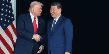 الرئيس الأمريكي مع الرئيس الصيني