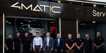 جانب من افتتاح شركة 4Matic Service