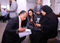 جانب من تفقد وزيرة التضامن الاجتماعي رئيس مجلس إدارة بنك ناصر