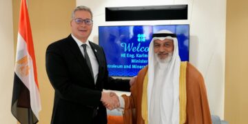 خلال مؤتمر ومعرض أديبك 2025 في أبوظبي