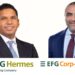 طلال العياط الرئيس التنفيذي لشركة إي اف چي للحلول التمويلية و ماجد العيوطي، الرئيس  في إي اف چي هيرميس