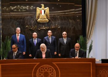 الدكتور مصطفى مدبولي، رئيس مجلس الوزراء، بمقر الحكومة بالعاصمة الجديدة