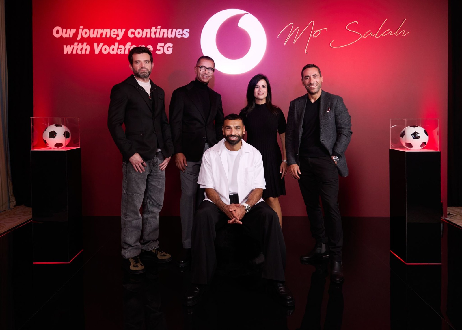 جانب من شراكة محمد صلاح مع فودافون مصر