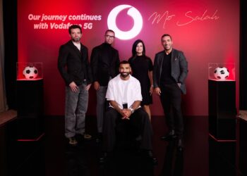 جانب من شراكة محمد صلاح مع فودافون مصر