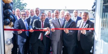 جانب من افتتاح الوحدة المصرفية