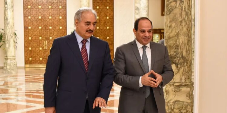 الرئيس السيسي والمشير خليفة حفتر