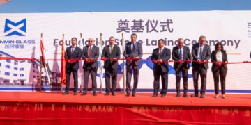 وضع حجر الأساس لمصنع شين مين للزجاج باستثمارات 70 مليون دولار في منطقة السخنة