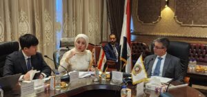 جانب من استقبال الوفد