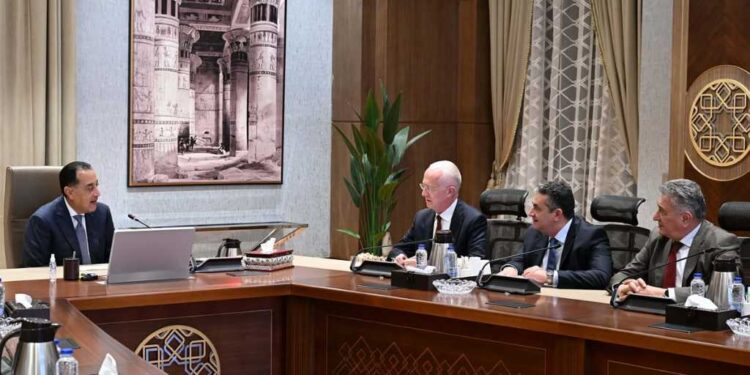 جانب من اجتماع رئيس الوزراء مع رئيس مجلس إدارة مجموعة "فيكا"