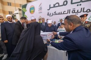 جانب من قافلة الحماية الاجتماعية