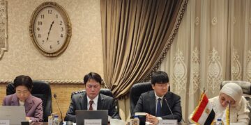 جانب من استقبال الوفد