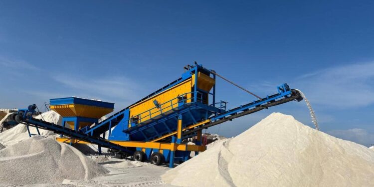 «النصر للملاحات» تصدر أكبر شحنة ملح في تاريخها من ميناء العريش