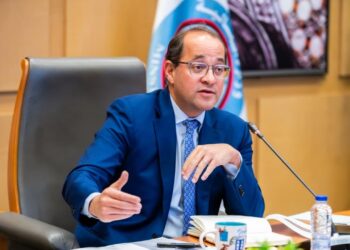 جانب من كلمة وزير المالية